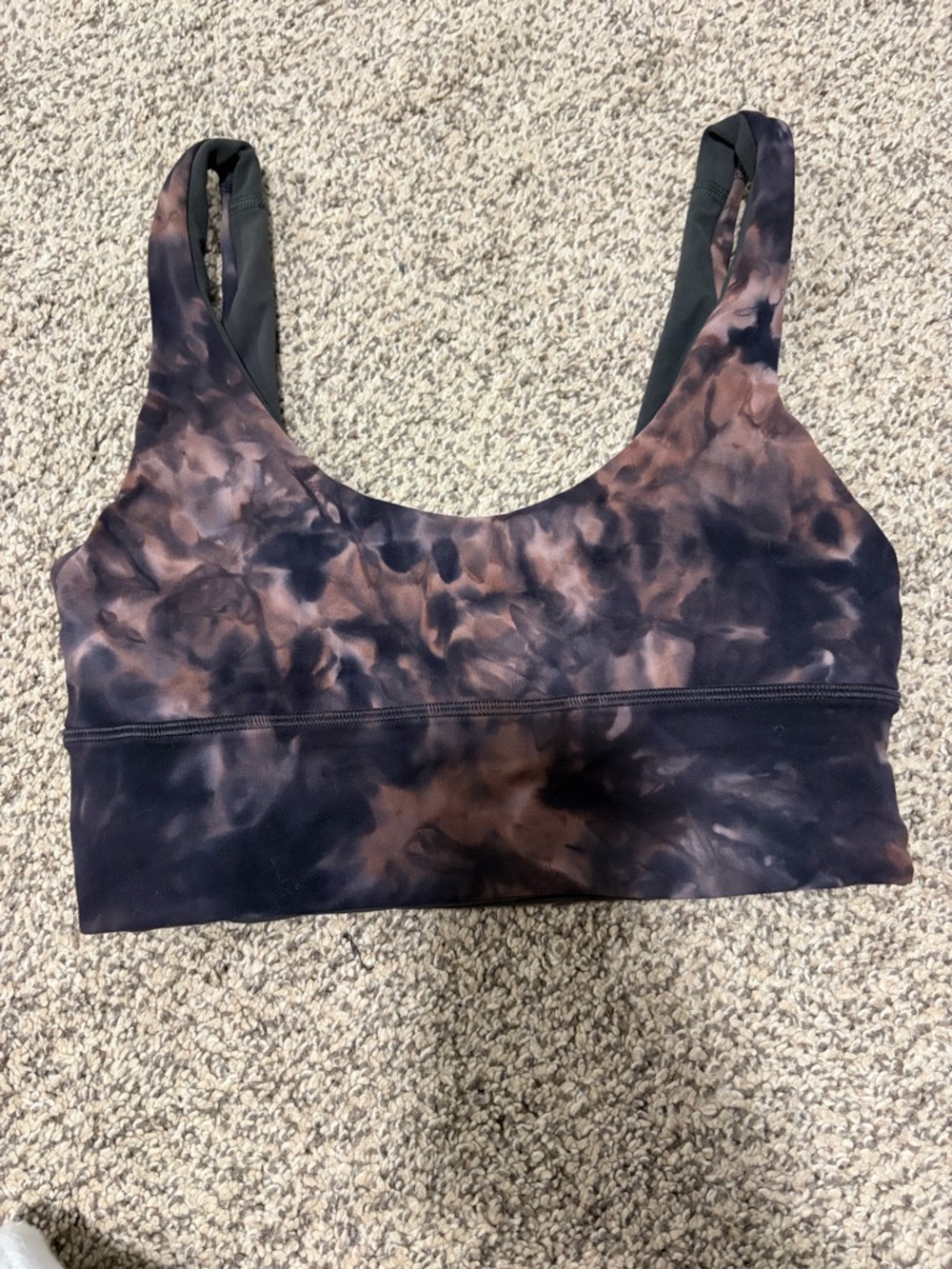 lululemon athletica align reversible Tie-Dye Scoop Sports Bra - Brown & Black